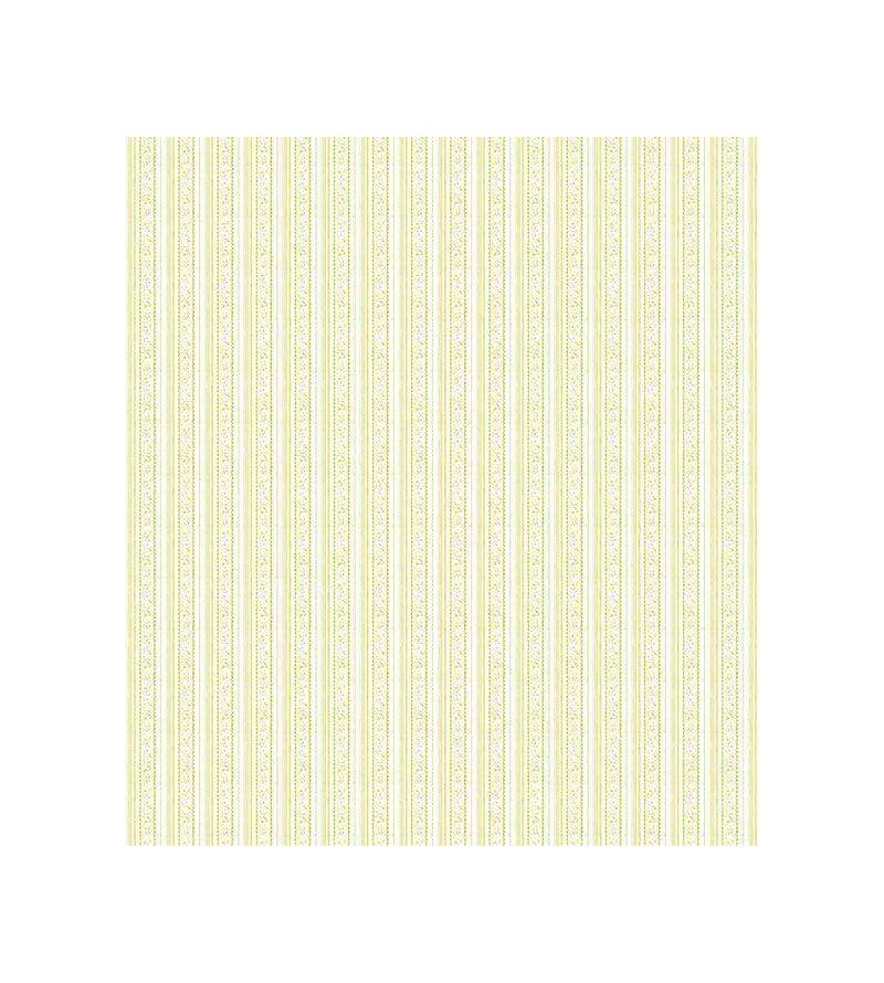 Papel de parede com listras em tons claros, branco e marfim - Infantil 15