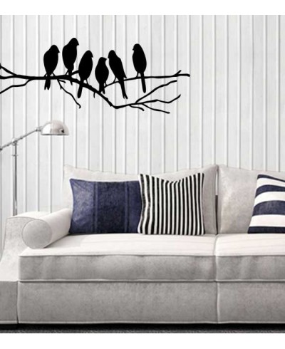 Adesivo de parede com tema de animais pássaros em galho Adesivo de parede com tema de animais pássaros em galho
