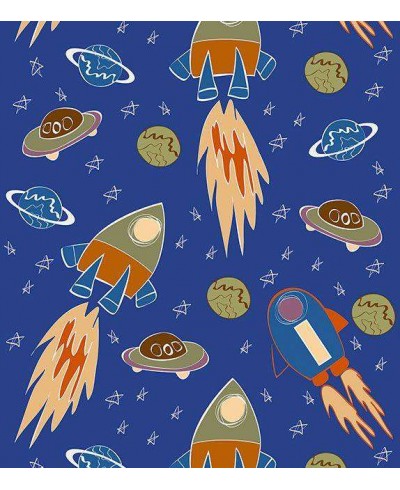 Papel de parede com cores azul, laranja, marrom, verde e detalhes brancos - Infantil 154 Papel de parede com cores azul, laranja, marrom, verde e detalhes brancos - Infantil 154