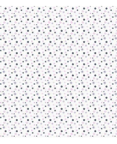 Papel de parede com fundo branco e pequenos detalhes em cinza e azul - Infantil 19