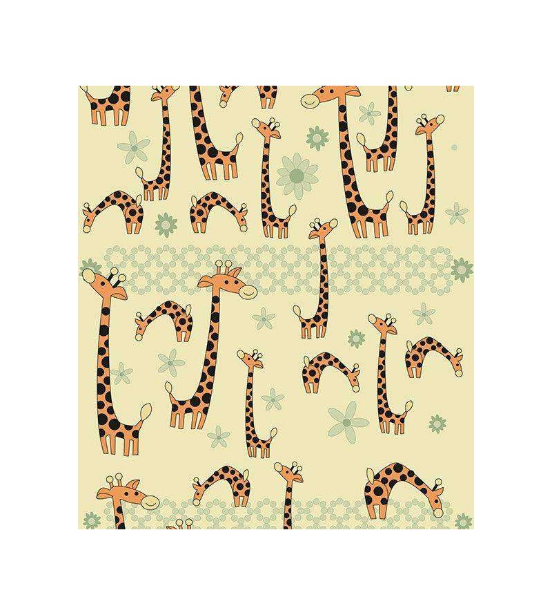 Papel de parede em tons de nude, laranja, cinza e preto - Infantil 74