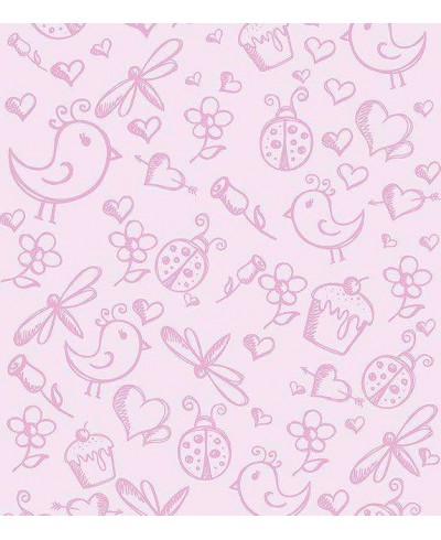 Papel de parede em tons de lilás - Infantil 91 Papel de parede em tons de lilás - Infantil 91