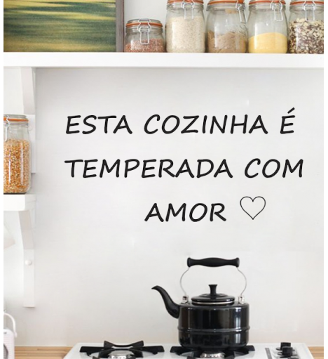 Adesivo de cozinha com frase - Cozinha 12