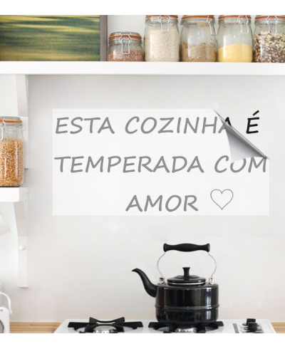 Adesivo de cozinha com frase - Cozinha 12 Adesivo de cozinha com frase - Cozinha 12