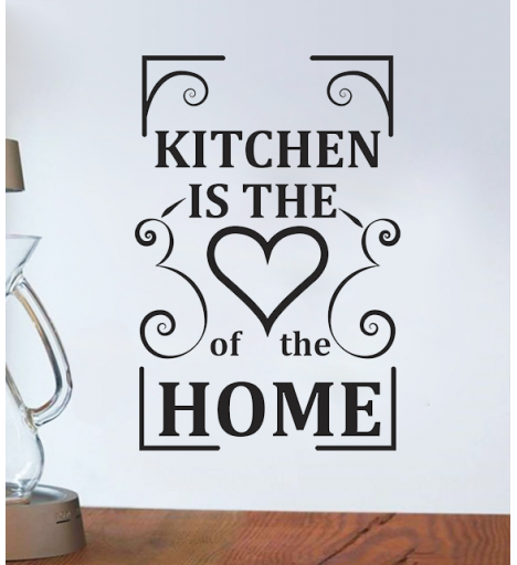 Adesivo de cozinha The Kitchen is the heart of the home - Cozinha 19