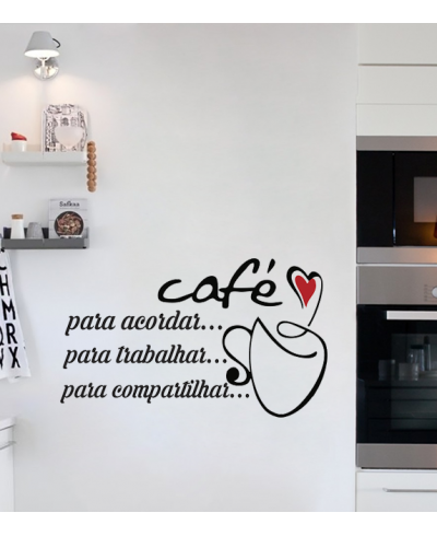 Adesivo de cozinha café para tudo - Cozinha 22