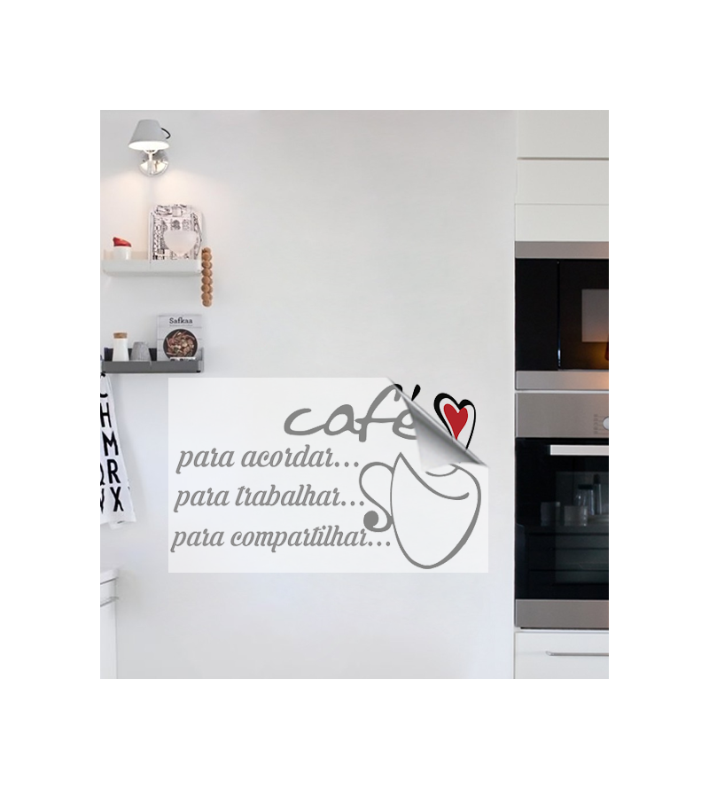 Adesivo de cozinha café para tudo - Cozinha 22