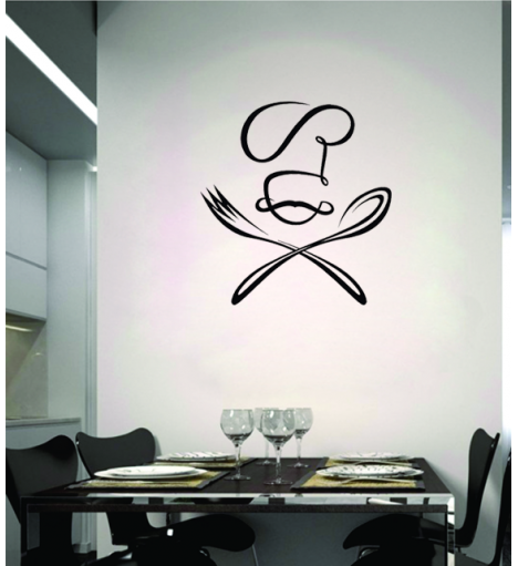 Adesivo de cozinha talheres mestre - Cozinha 26