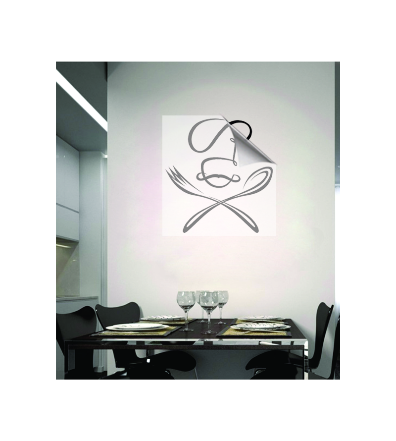 Adesivo de cozinha talheres mestre - Cozinha 26