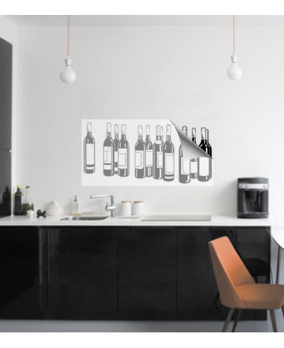 Adesivo de cozinha garrafas de Vinho - Cozinha 32