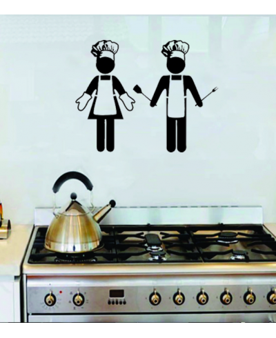 Adesivo de cozinha Casal mestre - Cozinha 36