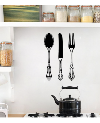 Adesivo de cozinha Trio de Talheres - Cozinha 37
