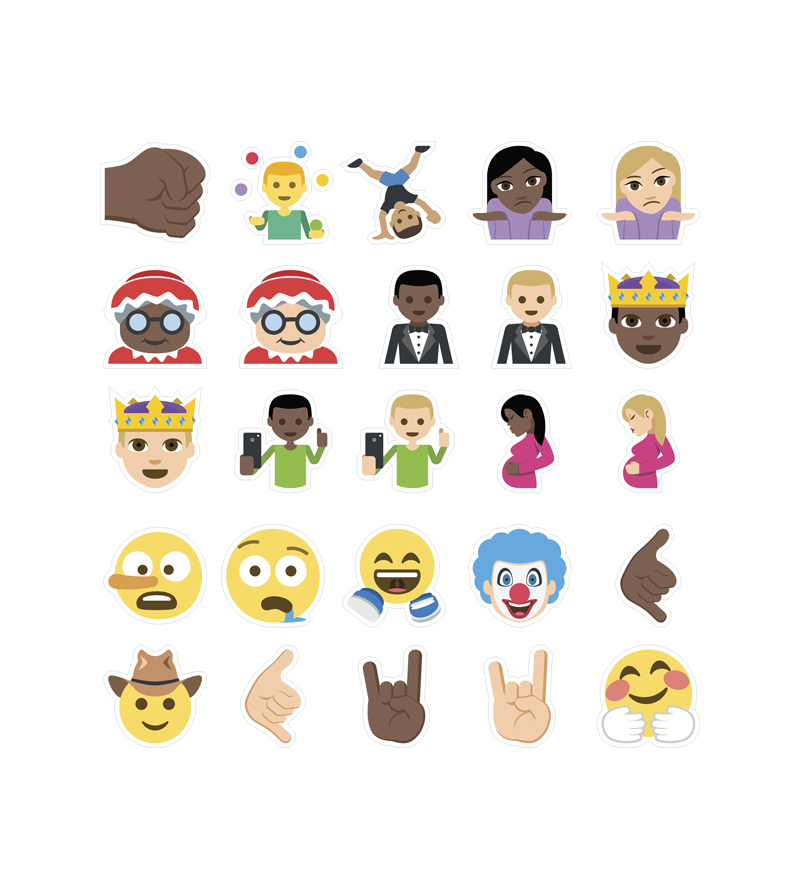 Adesivo Sticker Destaque e Cole Emojis e gente como a gente