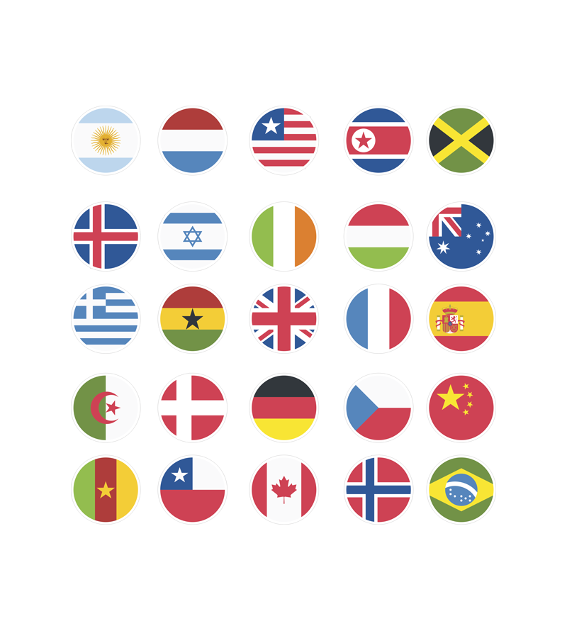 Adesivo Sticker Destaque e Cole Emojis Bandeiras Nacionais