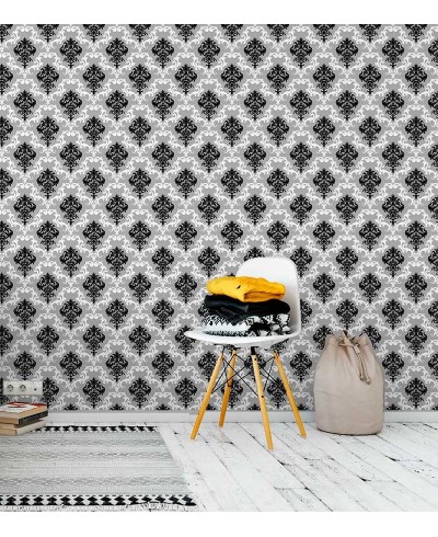 Papel de parede com fundo cinza e detalhes em branco e preto Papel de parede com fundo cinza e detalhes em branco e preto