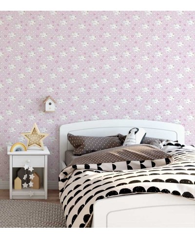 Papel de Parede Bebê Carneirinhos Rosa Papel de Parede Bebê Carneirinhos Rosa