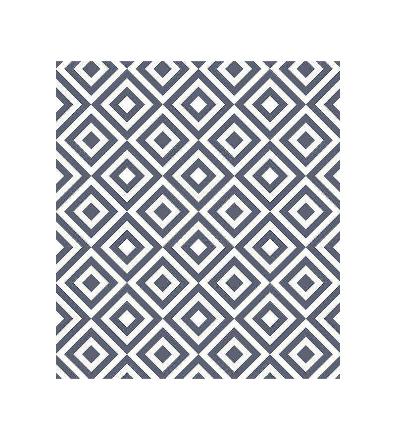Papel de parede em tons azul marinho e branco - Geométrico 24