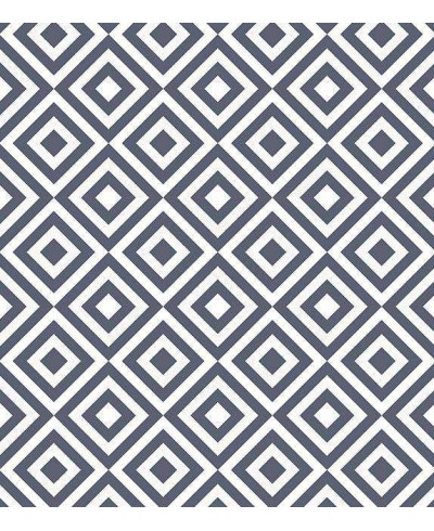 Papel de parede em tons azul marinho e branco - Geométrico 24