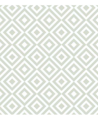 Papel de parede em tons verde acinzentados - Geométrico 25