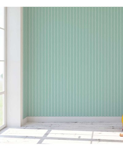 Papel de parede chevron em listras zigue zague nas cores verde e branco - Chevron 06 Papel de parede chevron em listras zigue zague nas cores verde e branco - Chevron 06