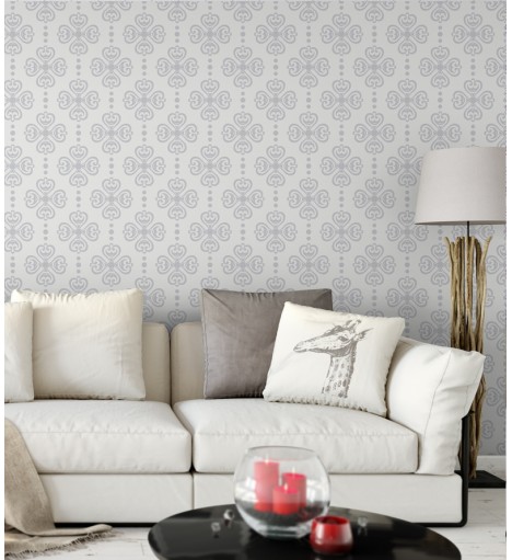 Papel de parede em tons cinza - Contemporâneo 14