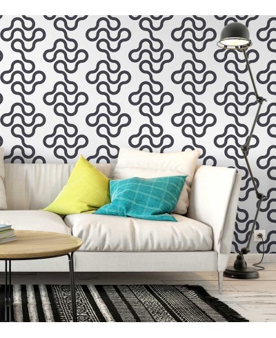 Papel de parede branco com detalhes preto Papel de parede branco com detalhes preto