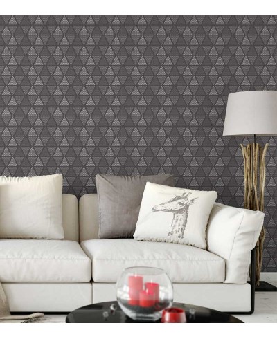 Papel de parede em tons cinza - Geométrico 34 Papel de parede em tons cinza - Geométrico 34