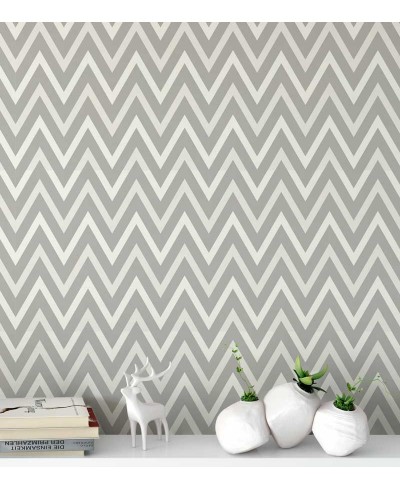 Papel de parede em tons cinza e creme - Geométrico 46