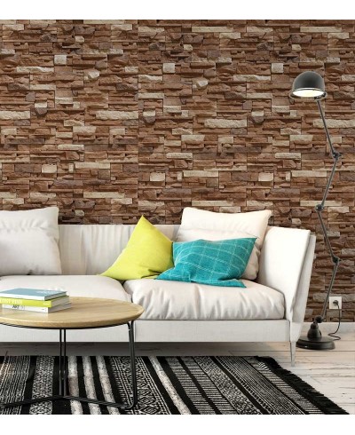 Papel de parede estilo pedras canjiquinha em tons de marrom e bege - Textura 13 Papel de parede estilo pedras canjiquinha em tons de marrom e bege - Textura 13