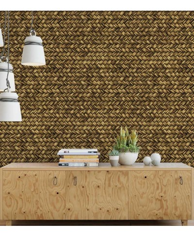 Papel de parede em tons marrom, amarelo e detalhes em preto - Textura 65 Papel de parede em tons marrom, amarelo e detalhes em preto - Textura 65