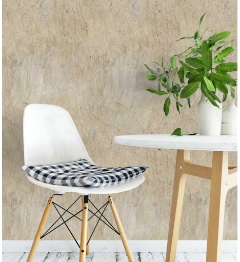 Papel de parede modelo concreto riscado em tons bege - Concreto 05