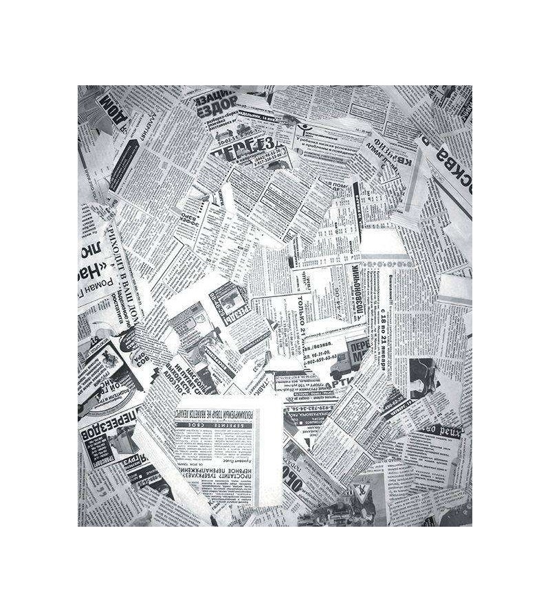 Papel de parede com fundo branco e escritas e desenhos em tons de cinza - Jornal 09