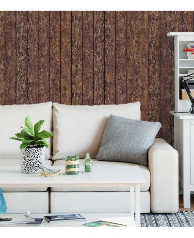 Papel de parede estilo madeira com predominância de tons marrom com detalhes em bege - Madeira 08 Papel de parede estilo madeira com predominância de tons marrom com detalhes em bege - Madeira 08