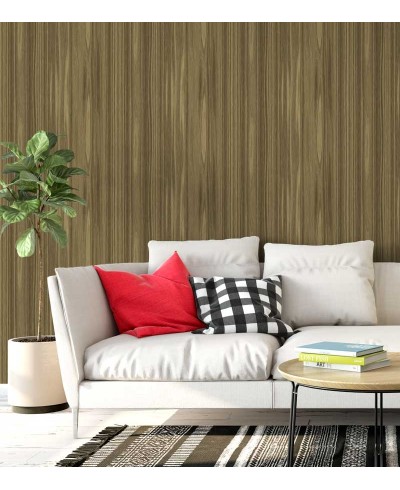 Papel de parede estilo madeira em tons de verde e bege - Madeira 17