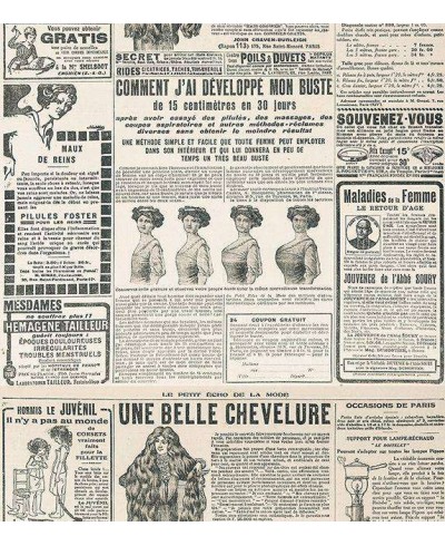 Papel de parede modelo jornal envelhecido, com escritas e desenhos pretos - Jornal 12 Papel de parede modelo jornal envelhecido, com escritas e desenhos pretos - Jornal 12