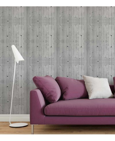 Papel de Parede Tábuas Envelhecidas em Tons Cinza - Madeira 155 Papel de Parede Tábuas Envelhecidas em Tons Cinza - Madeira 155