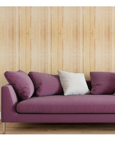 Papel de Parede Tábuas em Tons Bege - Madeira 156