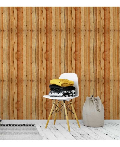 Papel de Parede Tábuas Rústicas em Tons Bege e Marrom - Madeira 165 Papel de Parede Tábuas Rústicas em Tons Bege e Marrom - Madeira 165