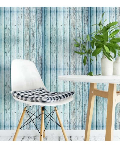 Papel de parede estilo troncos rústicos em tons cinza - Madeira 166