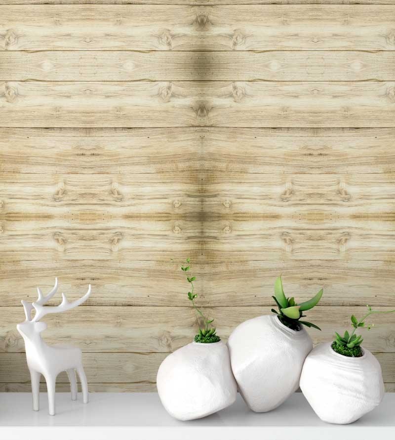 Papel de parede estilo madeira de pinus em tons bege - Madeira 168