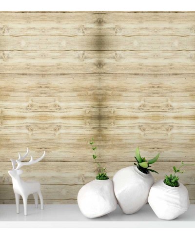 Papel de parede estilo madeira de pinus em tons bege - Madeira 168