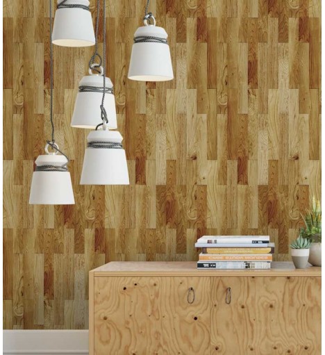 Papel de Parede Madeira Tacos Rústicos