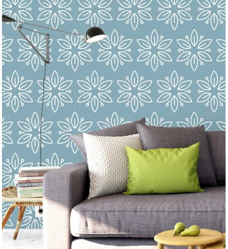 Papel de Parede Minimalista em Tons de Azul