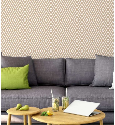 Papel de Parede em Tons de Bege e Castanho