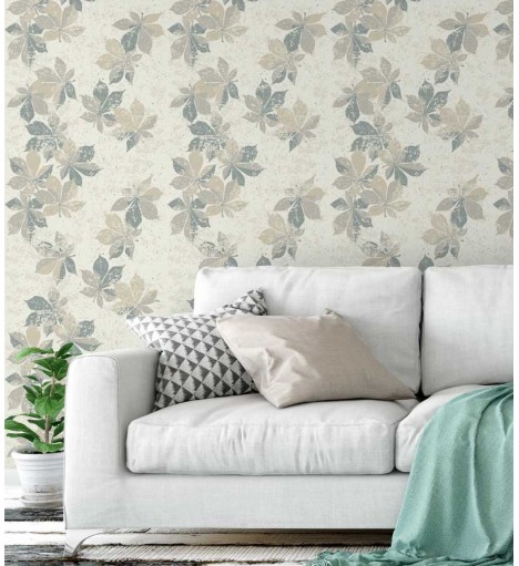 Papel de parede em tons nude e cinza - Nature 05