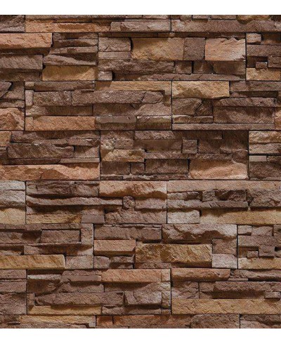 Papel de parede estilo pedras canjiquinhas em tons variados de marrom e bege - Textura 15 Papel de parede estilo pedras canjiquinhas em tons variados de marrom e bege - Textura 15