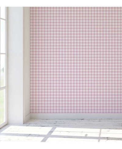 Papel de parede xadrez em tons rosa - Xadrez 41