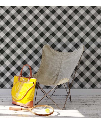 Papel de parede xadrez em tons cinza - Xadrez 42