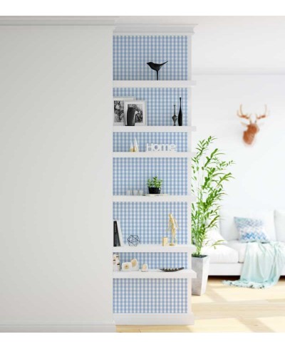 Papel de parede xadrez em tons azuis - Xadrez 45 Papel de parede xadrez em tons azuis - Xadrez 45