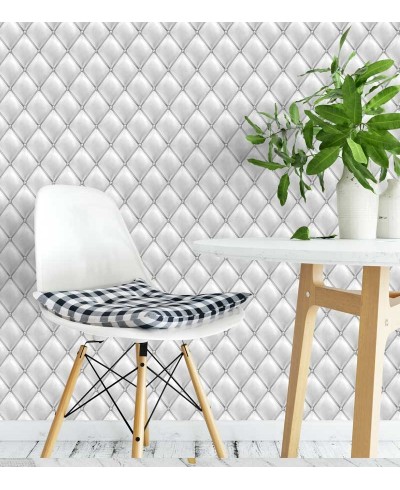 Papel de parede couro sintético em tons cinza e preto - Couro 01